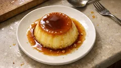 Silky crème caramel in ramekins – a make-ahead vanilla custard with amber caramel
