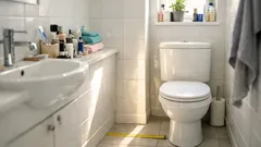 How a tall slim bathroom cabinet can transform a small UK bathroom