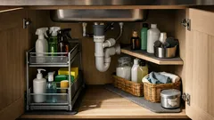 10 under-sink organiser ideas to stop the kitchen cupboard chaos