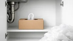 Turn a tissue box into a plastic bag dispenser in 5 minutes