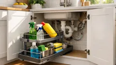 How to organise under the kitchen sink with a pull-out under-sink organiser