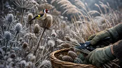 How to use seedheads for a beautiful UK winter garden and sustainable Christmas décor