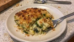 Easy Courgette Gratin with Crème Fraîche – creamy inside, golden on top