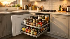 The sticky pull-out organiser that makes deep kitchen cupboards feel like drawers again