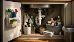 The renter-friendly under-sink storage trick that uses your cupboard door