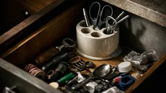 The toothbrush holder hack that finally organised my kitchen junk drawer