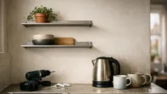How two wall shelves can transform a small UK kitchen